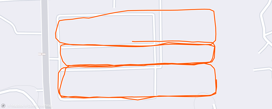 Map of the activity, Evening Run