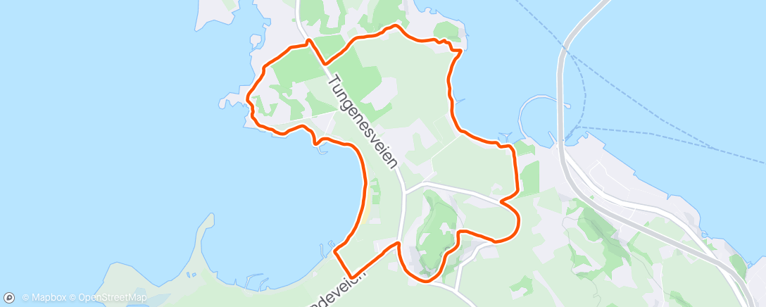 Map of the activity, Terrengfredag med Grødem Runners 😊