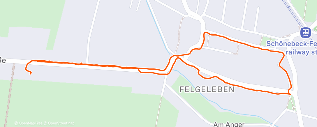 Карта физической активности (Lauf am Morgen)