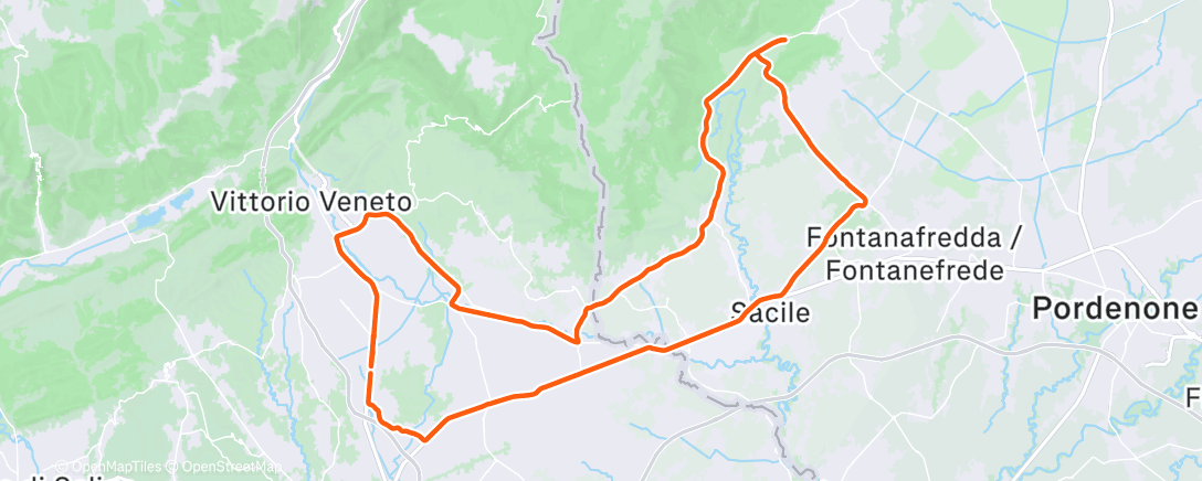 Карта физической активности (Lunch Ride)