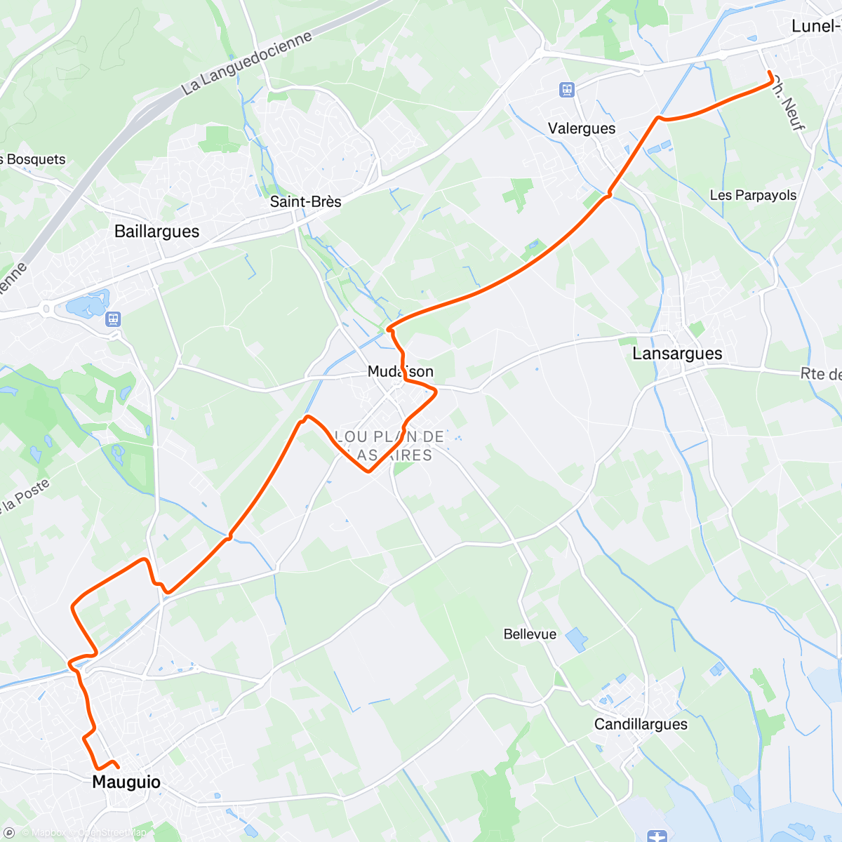 Map of the activity, Gravélotaf Retour Mi Zig Mi Zag