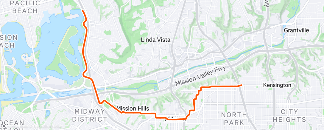 Map of the activity, Morning Ride