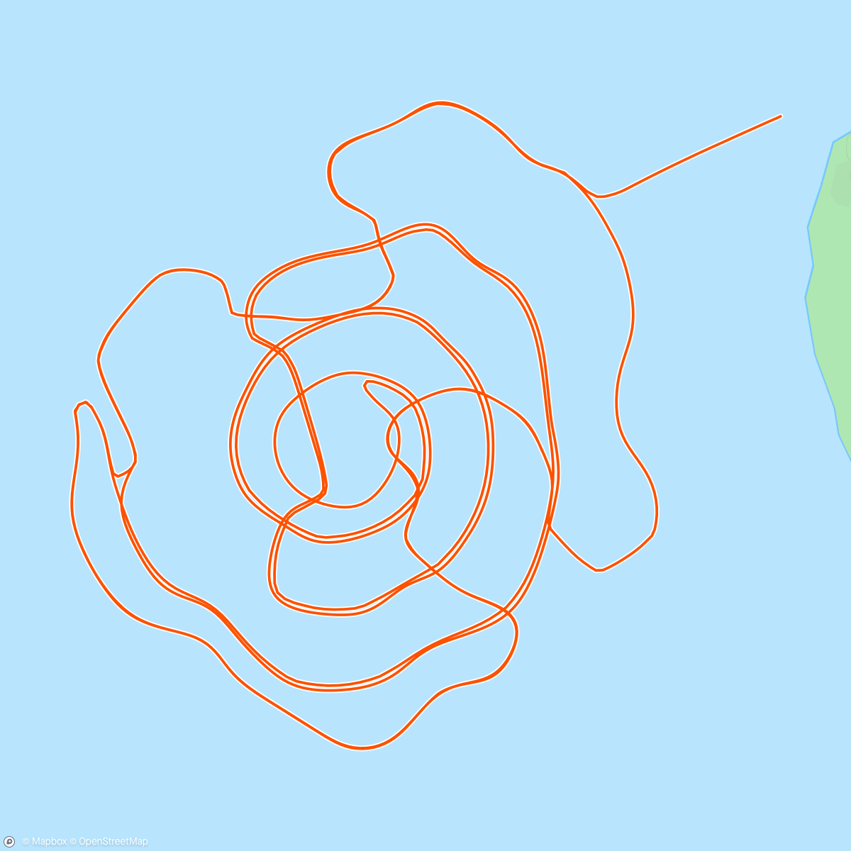 Mapa de la actividad (Zwift - Whole Lotta Lava in Watopia)