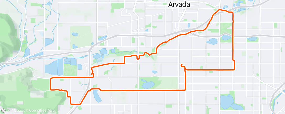 Mapa da atividade, Afternoon Gravel Ride