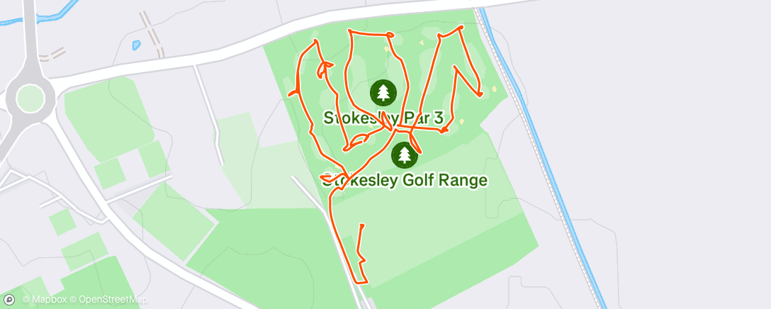 Map of the activity, Afternoon Golf