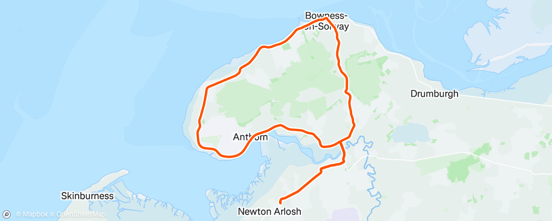 Map of the activity, Afternoon Ride