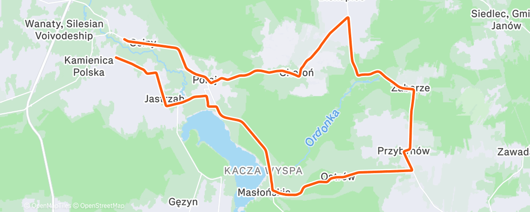 Карта физической активности (Morning Gravel Ride)