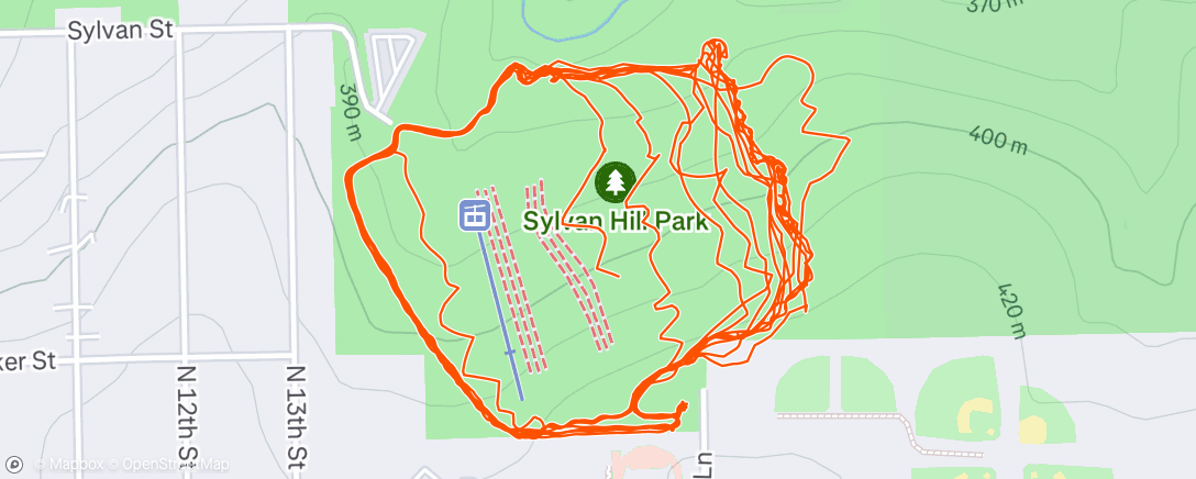 Map of the activity, Training W/ Alex And Sam M.