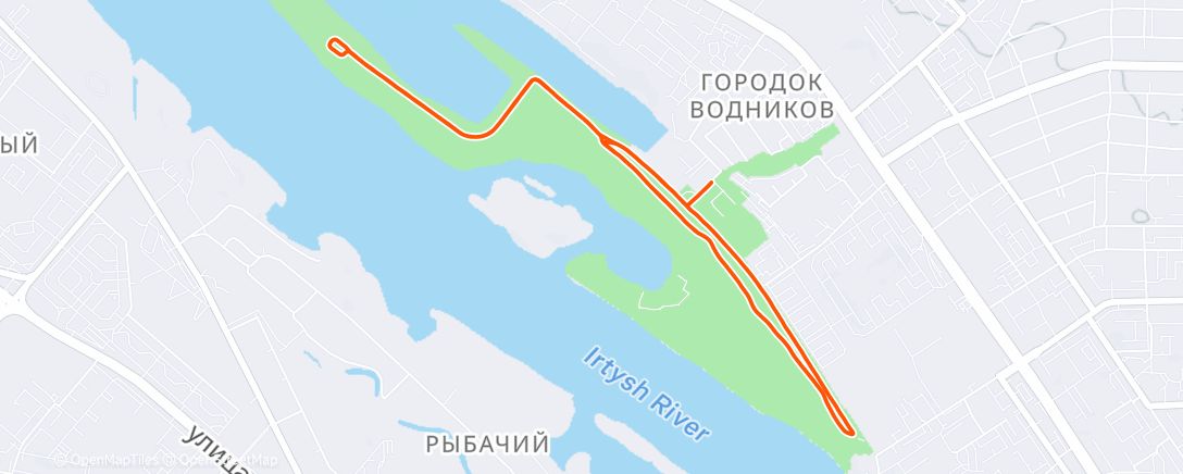 Карта физической активности (Morning Run)