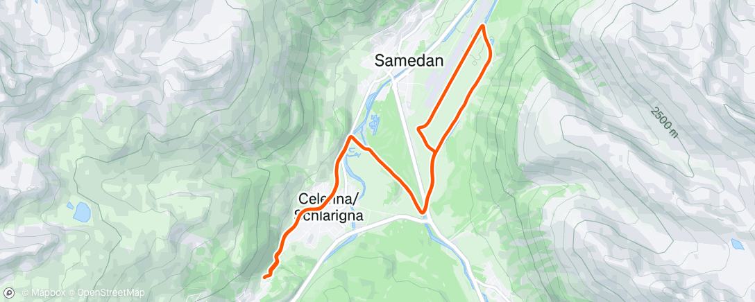 Map of the activity, Abendlauf