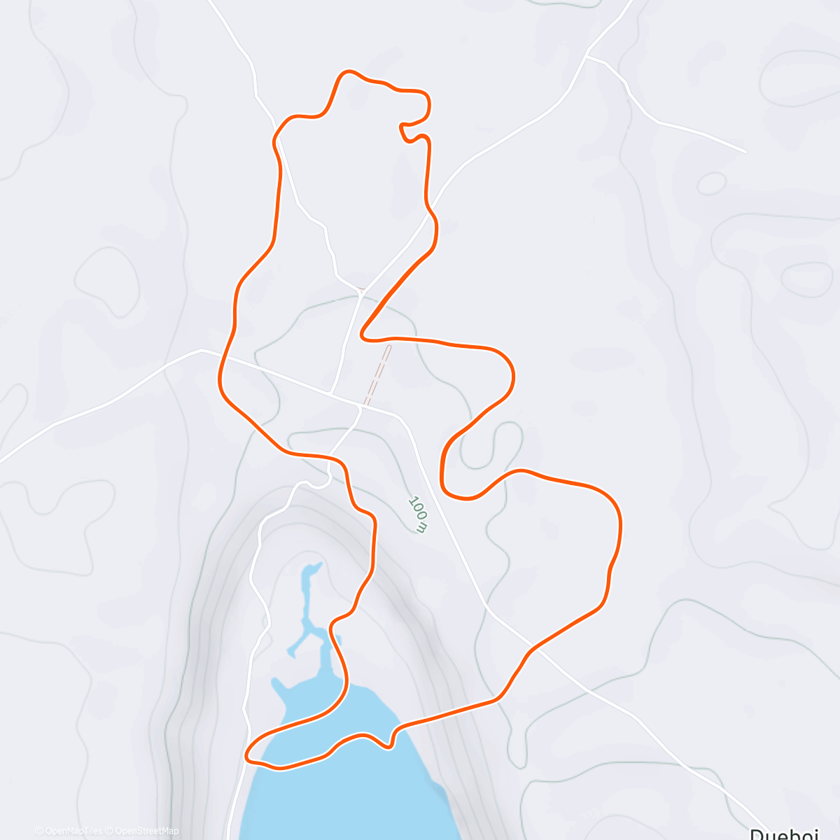 Map of the activity, Zwift - Race: DIRT Doozy Race (C) on Electric Loop in Makuri Islands