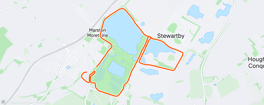 Map of the activity, Morning Run