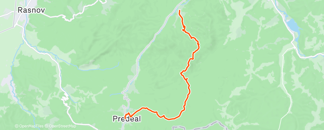 Map of the activity, Dambu Morii - Piatra Mare - Predeal