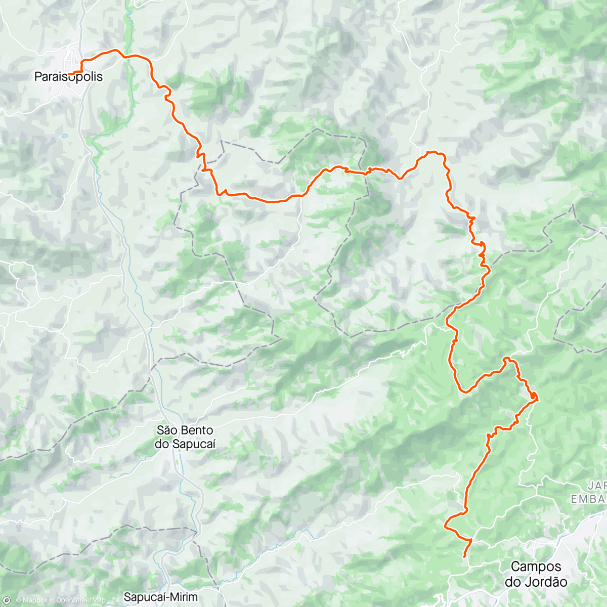 Map of the activity, 3° dia Caminho da Fe