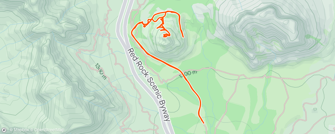 Map of the activity, Bell Rock Scramble