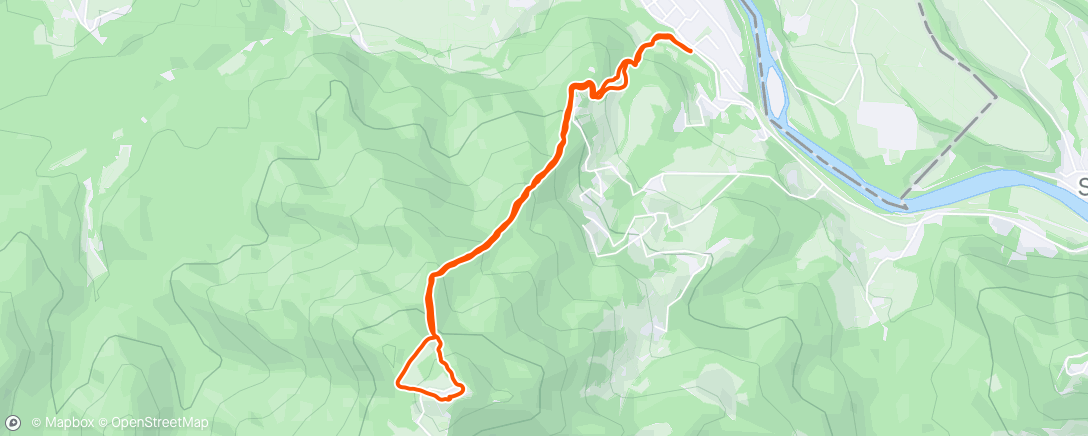 Map of the activity, Lunch Walk