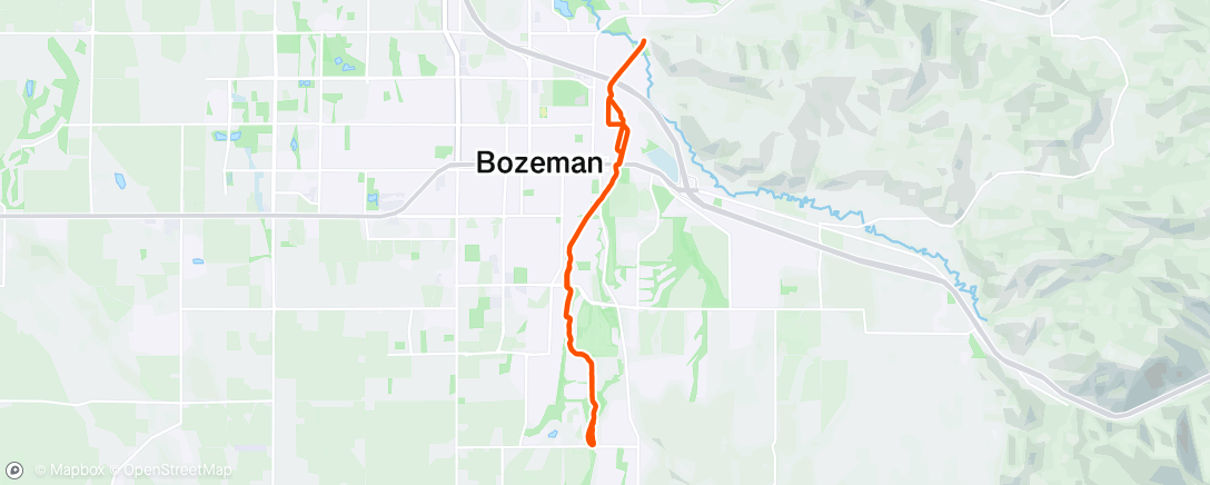 Map of the activity, Morning Trail Run