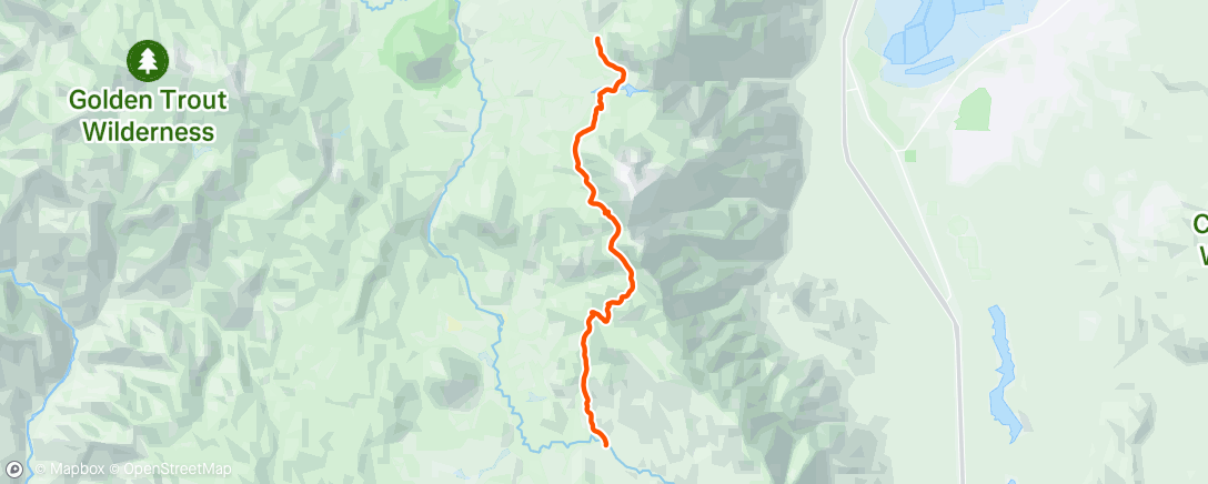 Map of the activity, Morning Trail Run