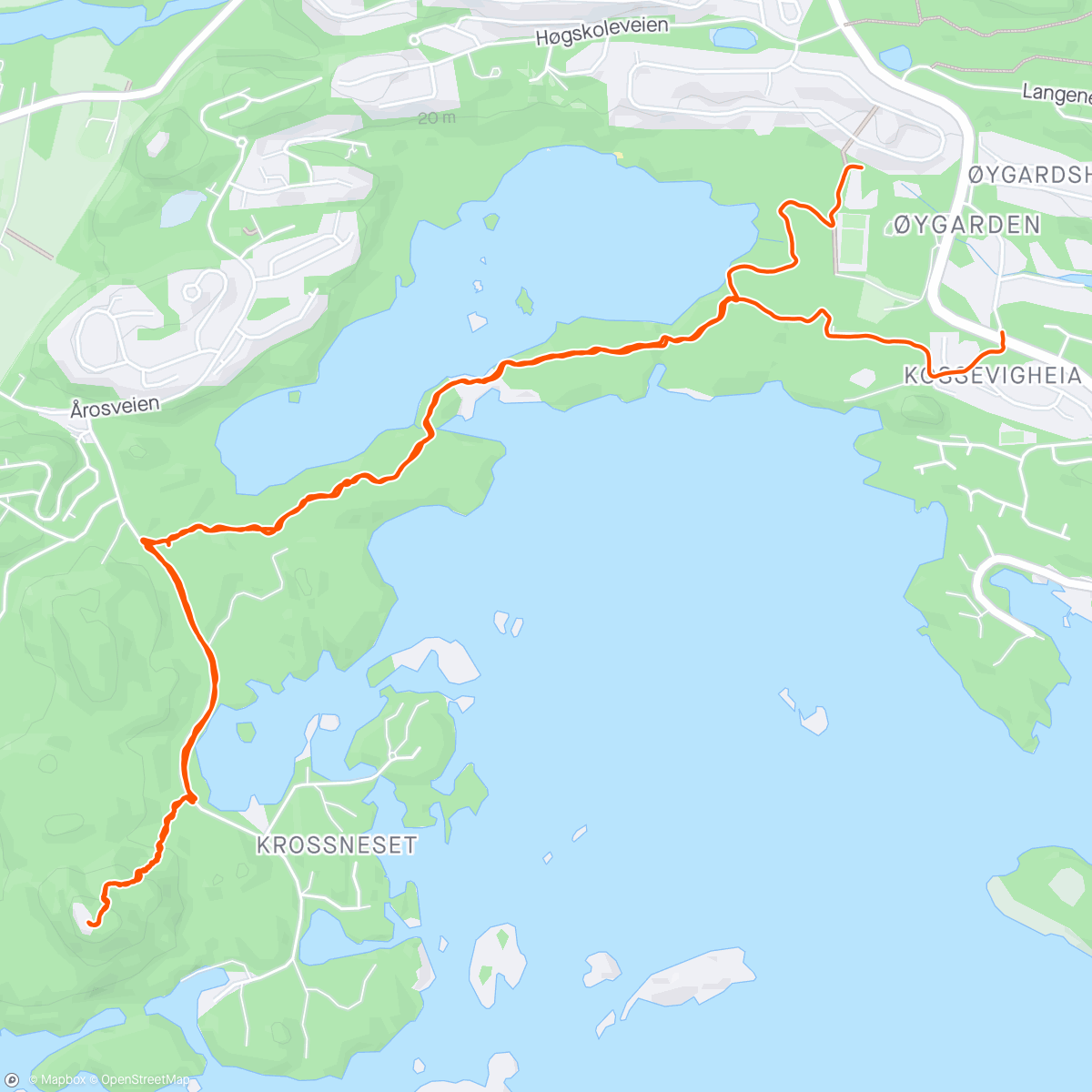 Karte der Aktivität „FTJ: Årosveden”