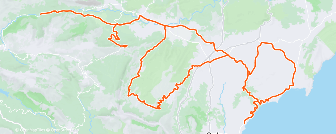 Mapa da atividade, Cycling