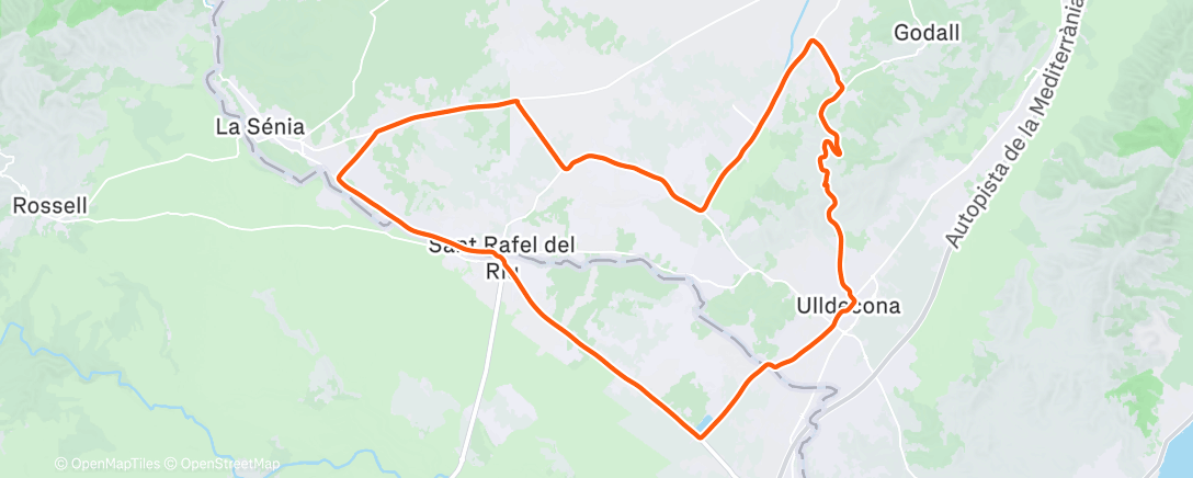 Map of the activity, Morning Ride