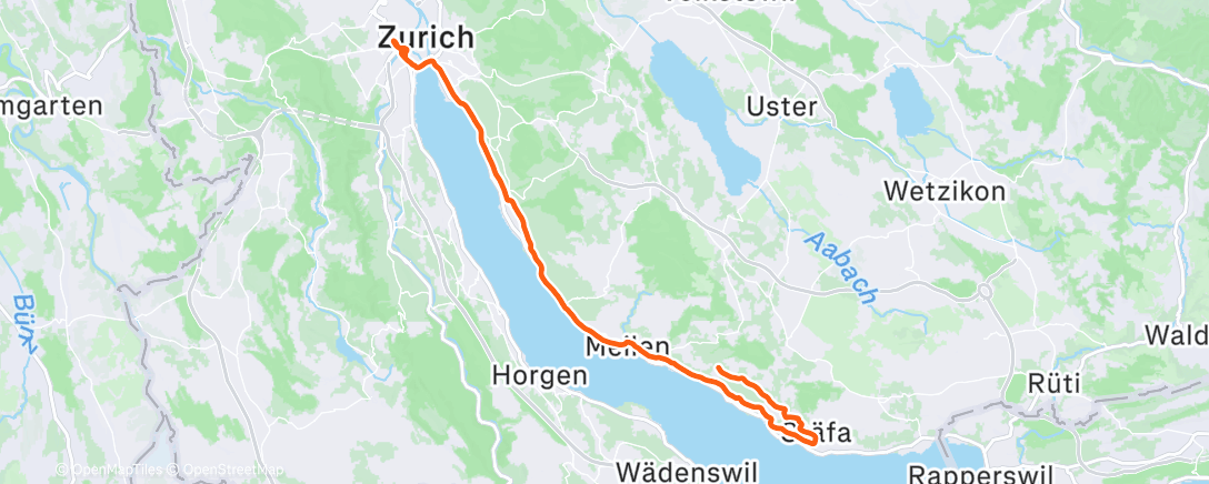 Карта физической активности (Afternoon Ride)