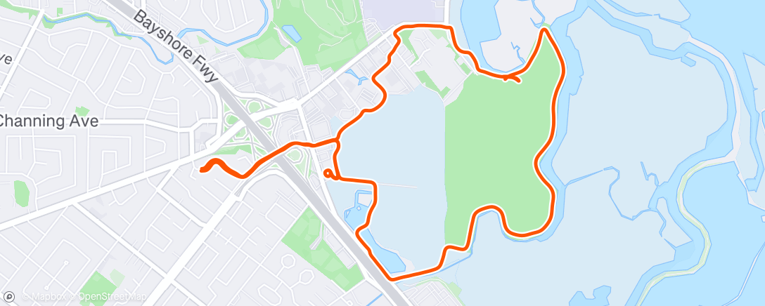 Map of the activity, Baylands