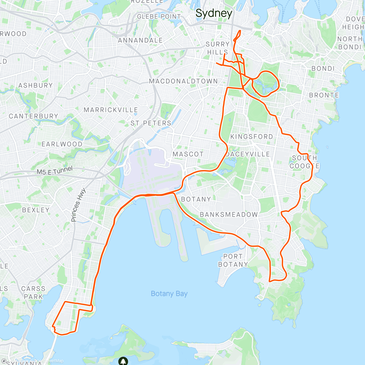 Mapa de la actividad, The 400km week