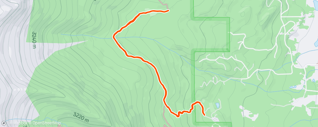 Map of the activity, Morning Trail Run