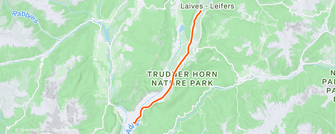 Map of the activity, Afternoon Ride