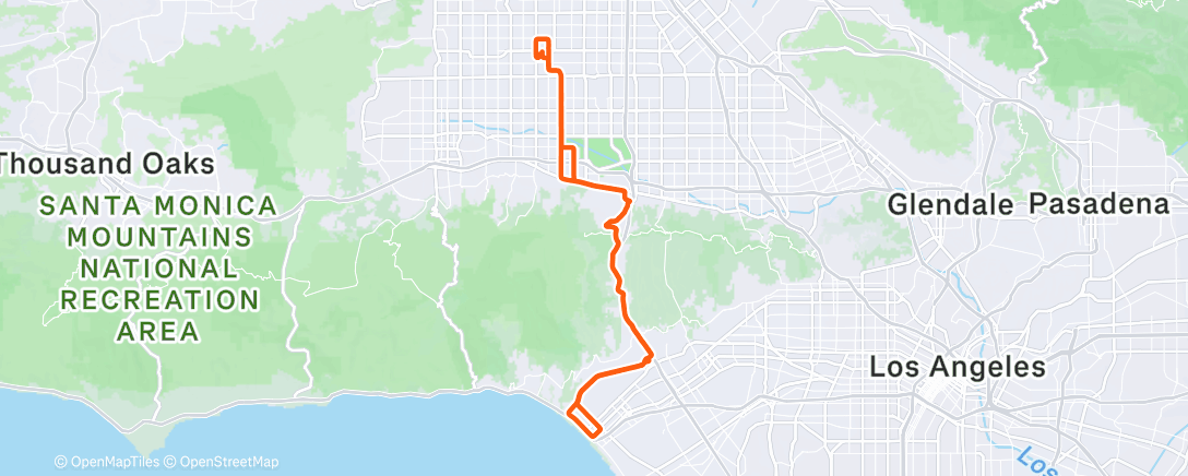 Map of the activity, Lunch Ride