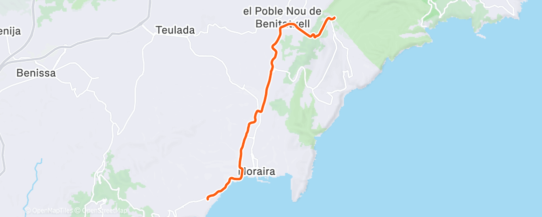 Mappa dell'attività Afternoon Ride