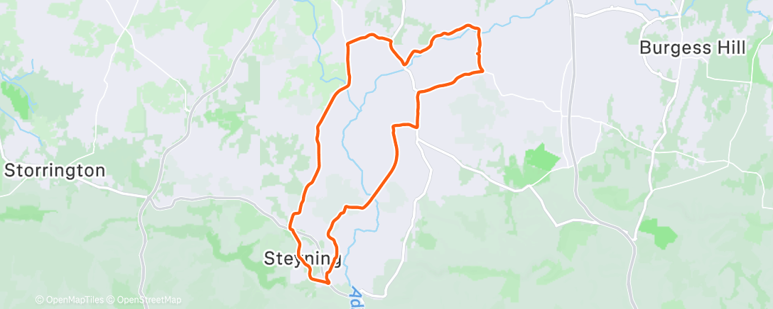 Map of the activity, Evening Gravel Ride