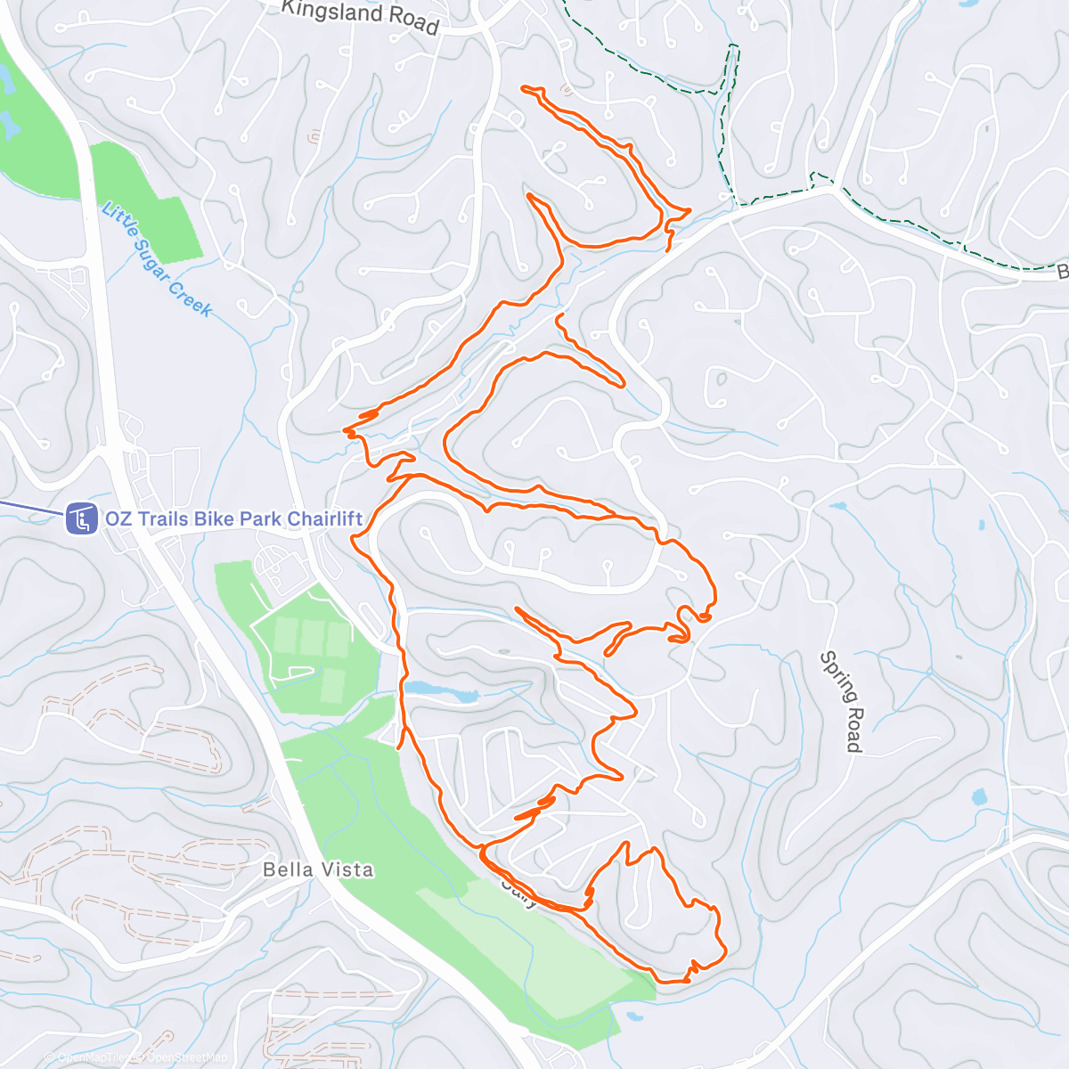 Карта физической активности (Cosmic Dirt Church)