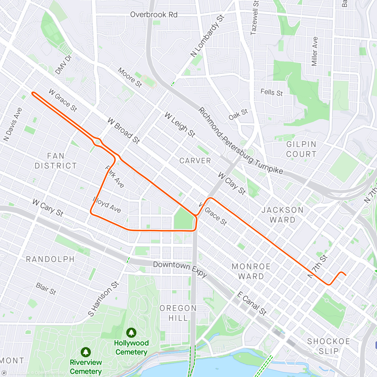 Map of the activity, Zwift - Group Ride: ZWIFT NL International Ride  (D) on The Fan Flats in Richmond