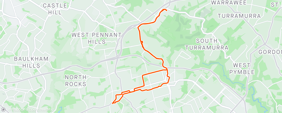 Map of the activity, Anzac Day Trail Blazer
