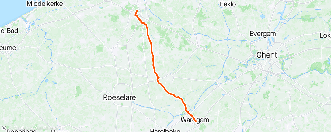 Map of the activity, Back to the hotel by bike