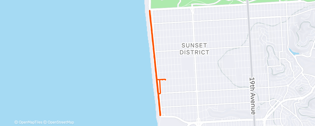 Map of the activity, Afternoon Ride