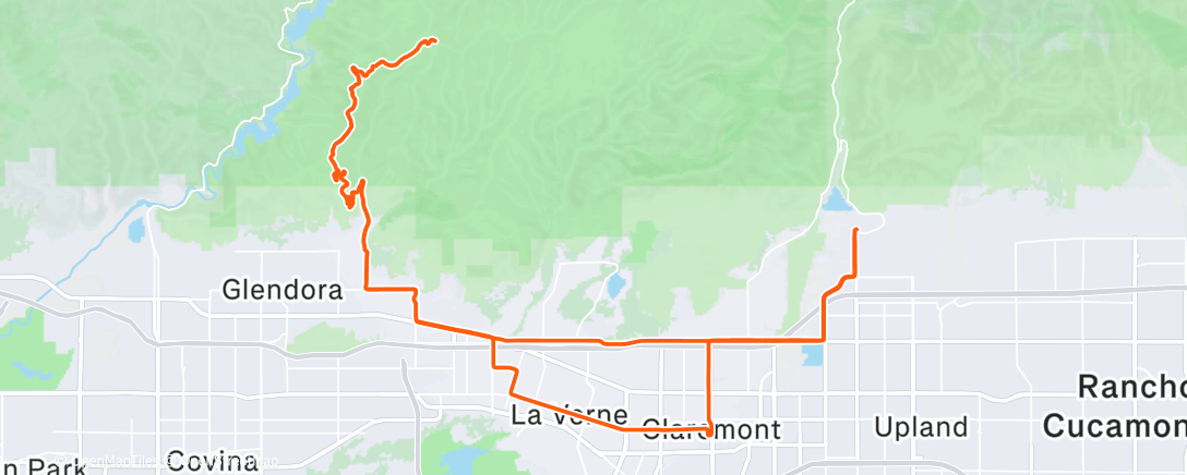 Map of the activity, Morning Ride