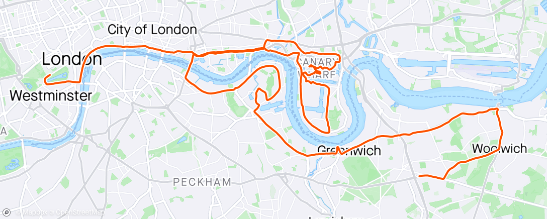 Map of the activity, London Marathon - 2m49s PB 🔔🔥