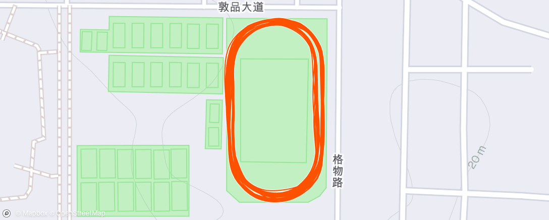 Map of the activity, 🏃 🇨🇳 ☀️ Afternoon Run