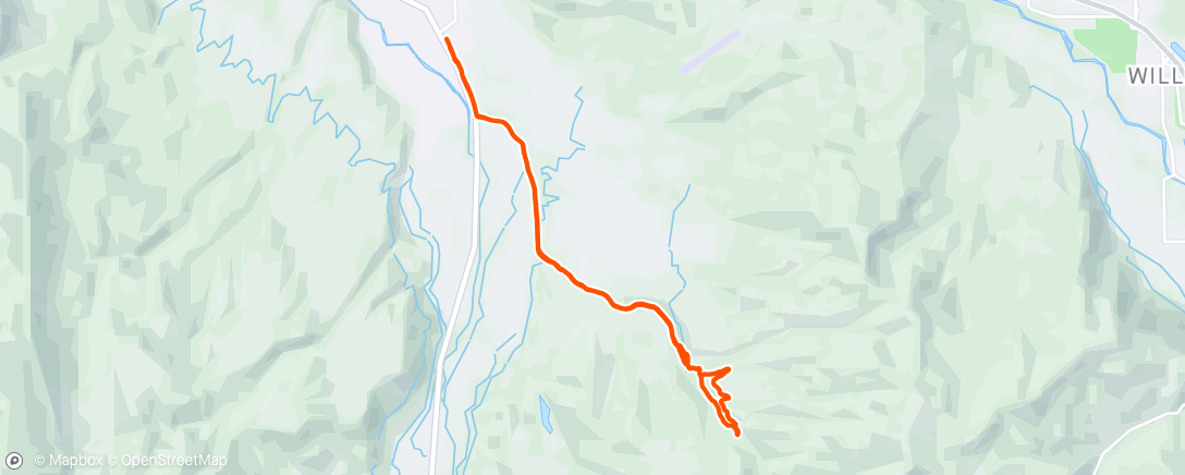 Map of the activity, Prince creek 1st time for the summer season