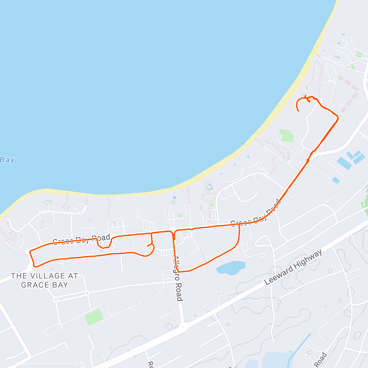 Map of the activity, Morning Walk
