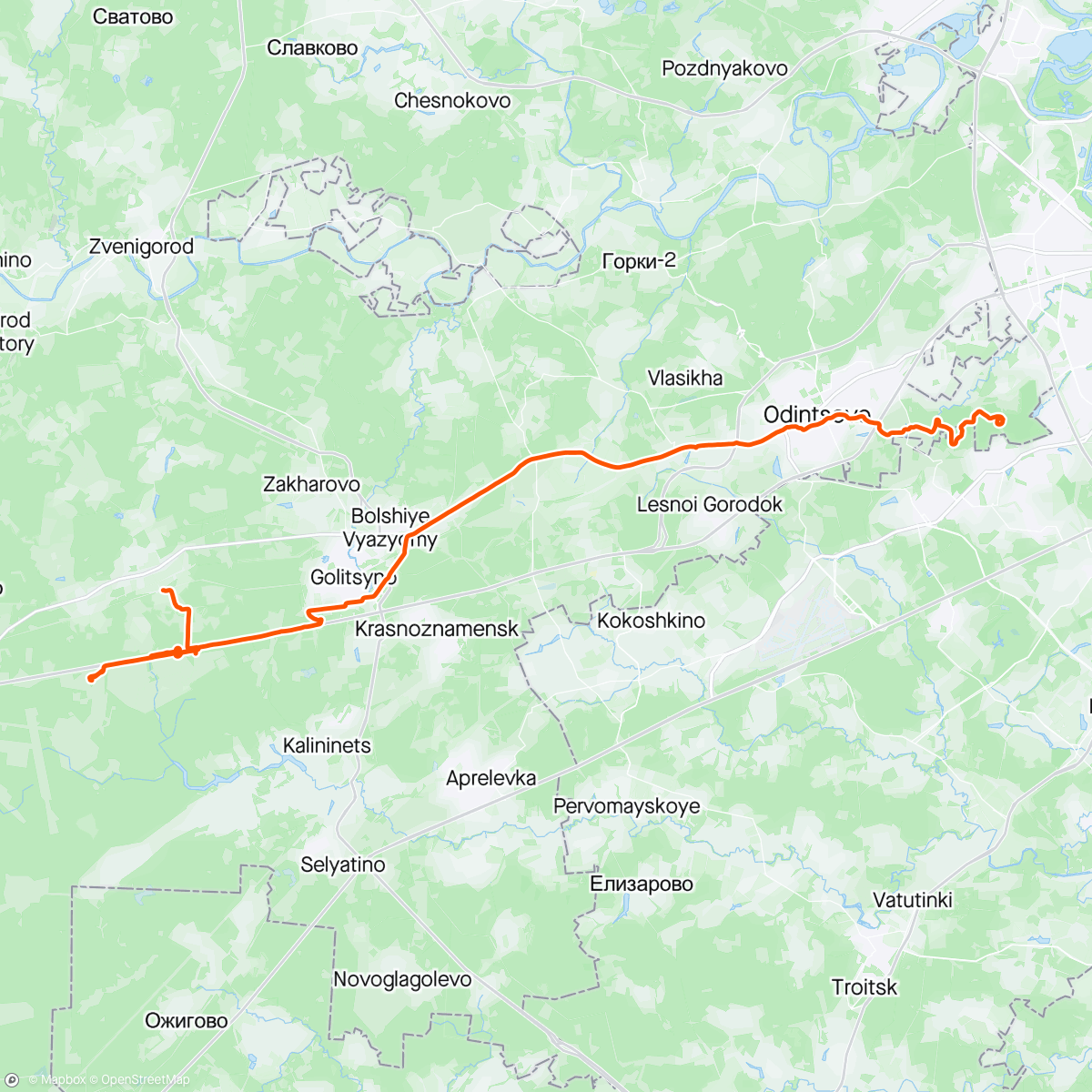 Map of the activity, 79 Лет Победы
Пробные 55 км по 6:30