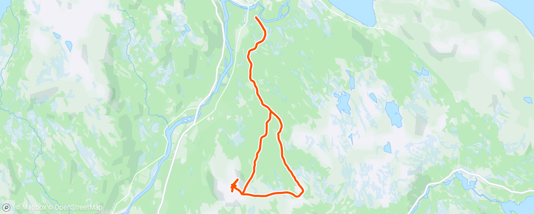 Map of the activity, Skøyting på Glåmos- veldig trått føre