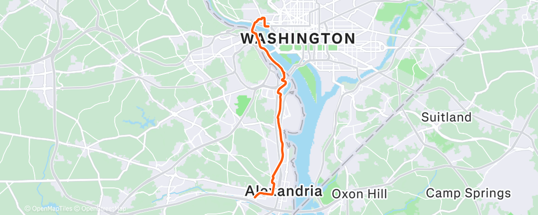 Карта физической активности (Lunch Ride)