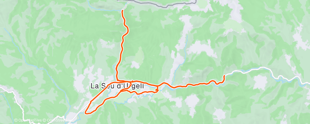 Карта физической активности (Bicicleta por la tarde)