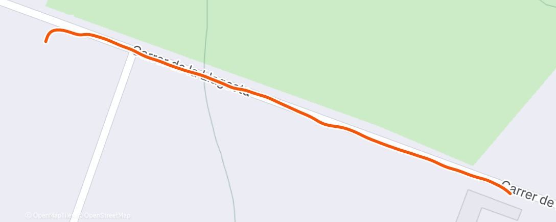 Map of the activity, Caminata de tarde