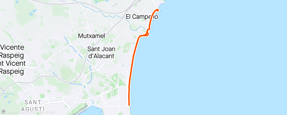 Map of the activity, La platja