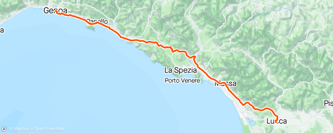 Map of the activity, Giro #5